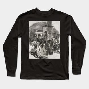 Covent Garden Market, London, England in the 19th Century Long Sleeve T-Shirt